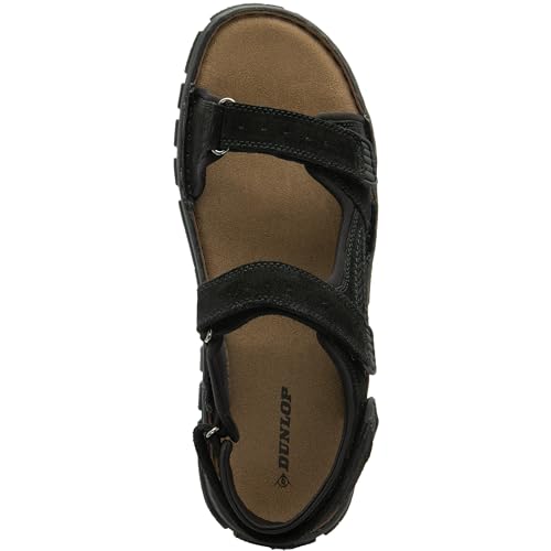 Dunlop Mens Trekking Walking Sandals - Black - Uk 9 - 5