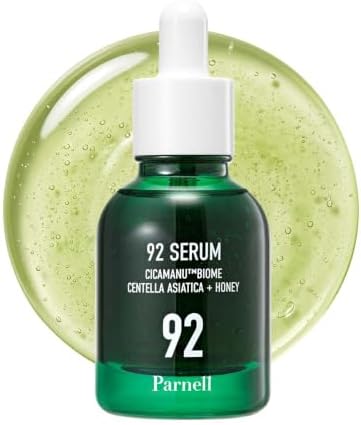Parnell Cicamanu 92 Serum (1.01 Fl Oz) 30ml | Melatonin, Centella Asiatica | Ceramide for Overnight Recovery & Soothing Irritated Skin | Targets Hyperpigmentation & Deep Hydration | Korean Skin Care