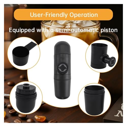 Cafetera Expreso Manual Portátil 70 mL para Viaje miniatura 5