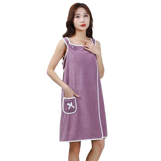 Image of MORADO� Microfiber Bathing Wearable Magic Towel /Bath Towel /Beach and Spa Bathrobe /Bathroom Towel Dress with Straps for Girls & Women 300 GSM
