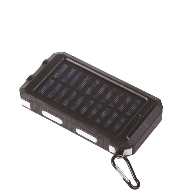 Image of Waterproof Solar Power Bank 20000mAh with Compass and Dual USB Ports Ultra Thin Design