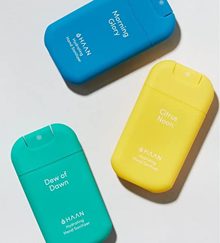 HAAN Feuchtigkeitsspendender Handreiniger, Spray, nachfüllbar, Hygienespender, Packung 3 x 30 ml, 3 Düfte Cover