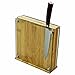 Produktbild Woodquail Medium Bambus & Glas Magnet Messerblock Unbestückt für Messer und Haushaltshelfer (8-10 Messer)
