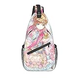 Cardcaptor Sakura Kinomoto Sakura Messenger Bag Men And Women Outdoor Travel Leisure Backpack