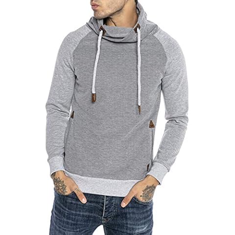 Redbridge Sudadera para Hombre Suéter Jersey con Cuello Alto Cover