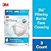 3M Filtering Barrier Face Covering, Good For Crowded Places, Helps Reduce Airborne Particulate Exposure, AFFM-3, One Size, 3 Pack
