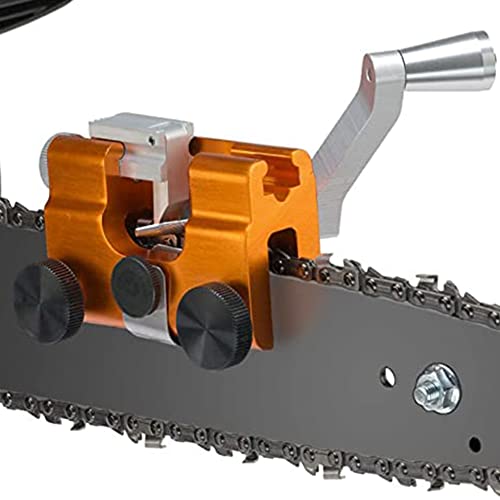 Haitoy Chainsaw Chain Sharpening Jig Kit, Deluxe Chainsaw Sharpener, Suitable For All Kinds Of Chain Saws,With Three Grinding Heads #TOP4