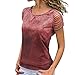 Produktbild MRULIC Damen Kurzarm T-Shirt Rundhals Ausschnitt Lose Hemd Pullover Sweatshirt Oberteil Tops