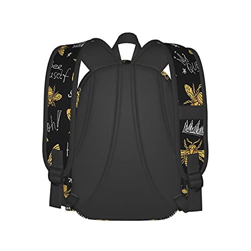 Sac à dos ordinateur 17 pouces au design abeilles et finitions soignées