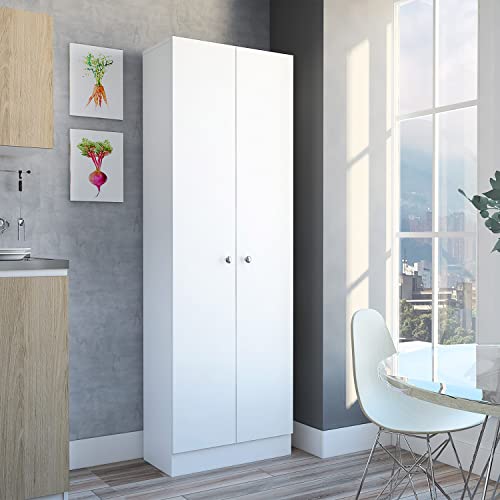 Rcopiom Stylish Multistorage Pantry Cabinet for Enhanced Organization, Five Spacious
