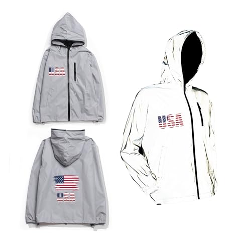 Chaqueta reflectiva impermeable para hombre y mujer
