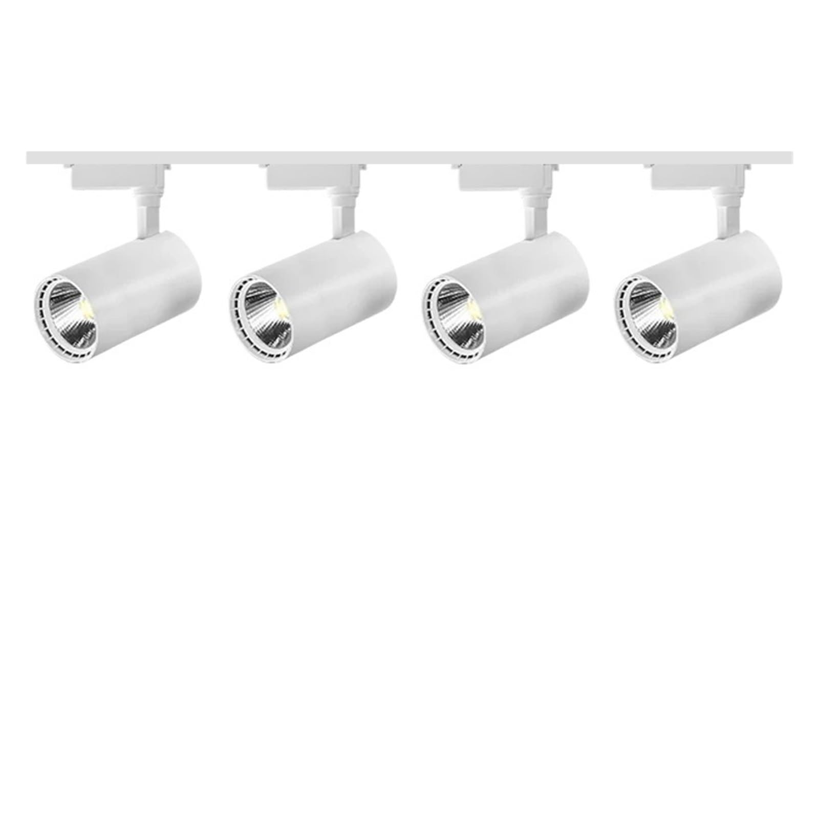 Set Faretto A Binario A LED COB Spot Di Illuminazione A A For Decorazioni Domestiche Luci For Camera Da Letto Lampada A A Installazione Flessibile(4pcs White Body set,30W)