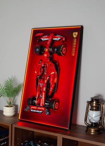 Sungvool �r���f�B���O�u���b�N 42207 F1 ���[�X�J�[�p RGB �J���t�� LED ���C�g�t���f�B�X�v���C�E�H�[���{�[�h (���S�e�N�j�b�N �t�F���[�� SF-24 F1�J�[�T�C�Y�Ή��A���S���ł͂���܂���)�A ��l�p�����G�� �C�Ǌ|�����C�A��