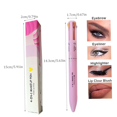 Lápiz de Maquillaje Multifuncional 4 en 1 miniatura 3