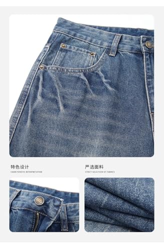 Jeans Pants Trousers Denim Autumn Vintage High Street Men's Classic Washed4