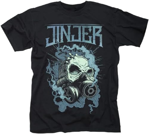 MIAOCHEN Jinjer-Gasmask Skull - Camiseta, Negro, 42