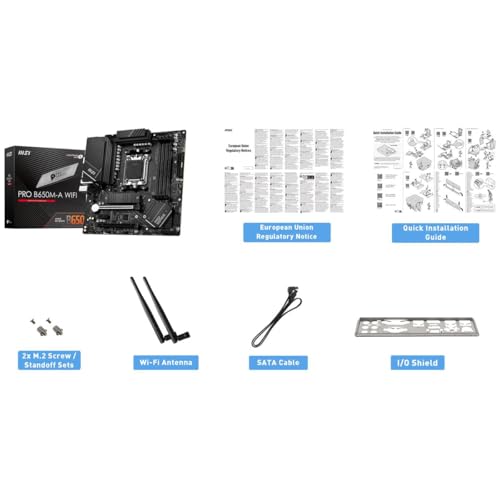 Scheda madre PRO B650M-A WiFi ProSeries (processori AMD Ryzen serie 9000/8000/7000, AM5, DDR5, PCIe 4.0, M.2, SATA 6Gb/s, USB 3.2 Gen 2, HDMI/DP, Wi-Fi 6E, Bluetooth 5.3, 2.5Gbps LAN, mATX) - Scheda madre - Immagine 5