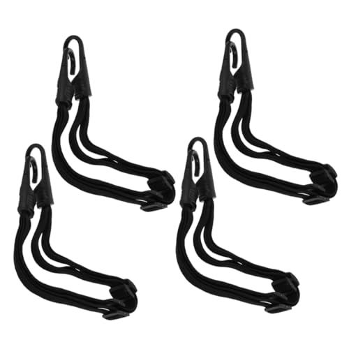 INOOMP 4PCS Adjustable Elastic Motorcycle Bungee Straps Tie Down Straps for Secure Cargo Dirt Bikes Atvs Fit for Luggage with Reliable Rubber Construction