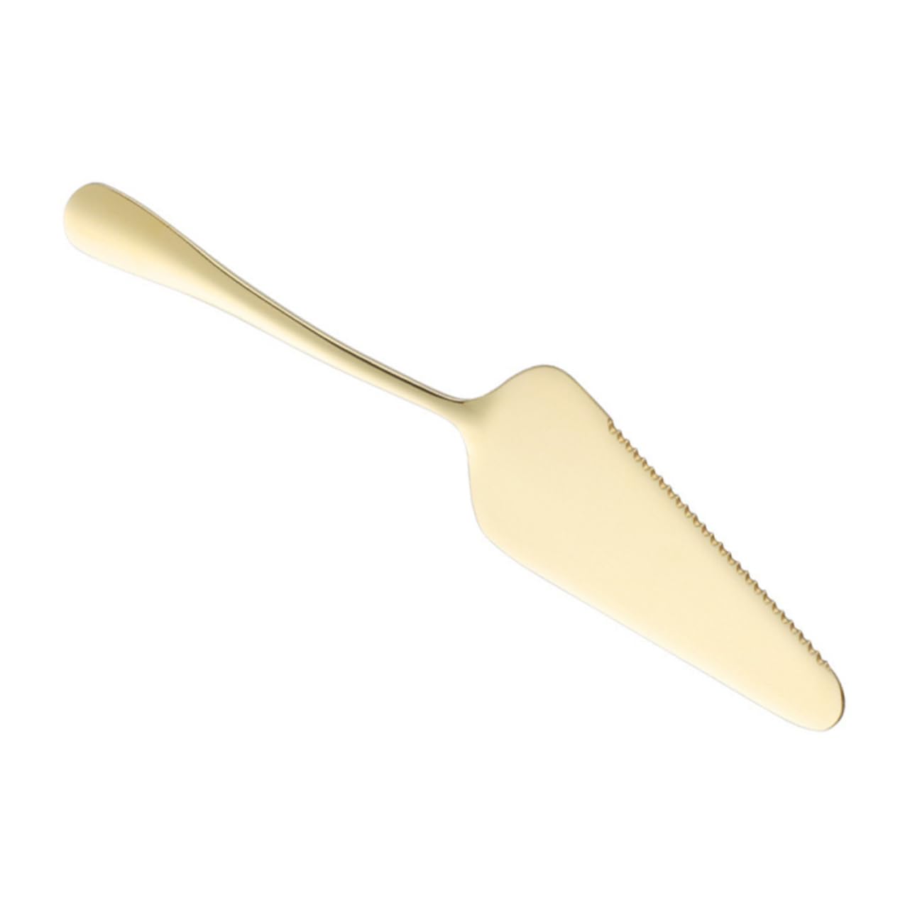 LALADEFIEE Cake Shovel Pie Slicer Pastry Server Shovel Cake Spatula Shovel Pie Cutter 8 Slice Pizza Shovel Pie Serving Utensil Frosting Spatula Serrated Cake Cutter Pizza Paddle Cone Golden