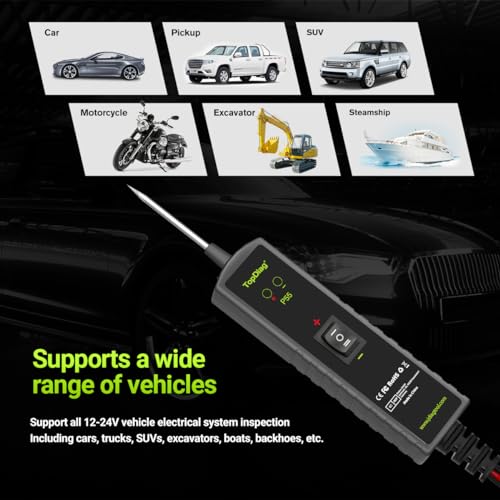 Image of Topdiag P55 Power Circuit Probe Kit, Automotive Circuit Tester with Component Activation /Short Circuit Finder /Continuity Test /Positive&Negative Detection /Ground Detection