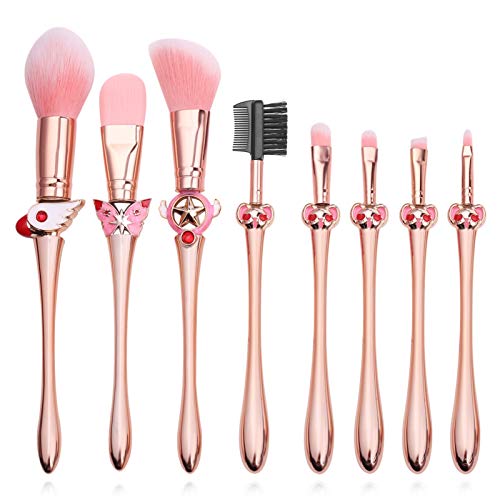 Pinceaux de maquillage Cardcaptor Sakura de petite taille pour fond de teint et poudre