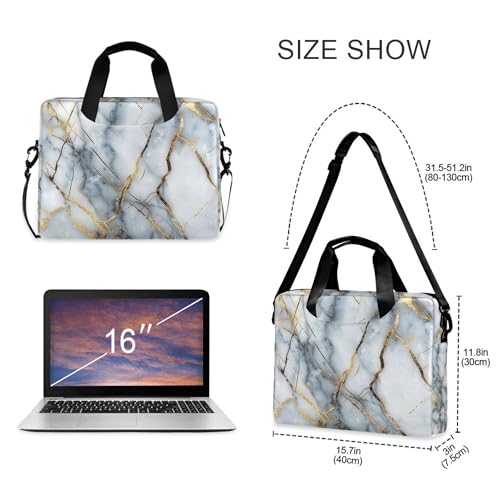 Maletín para portátil ALAZA Mármol Dorado 13-15.6” miniatura 4