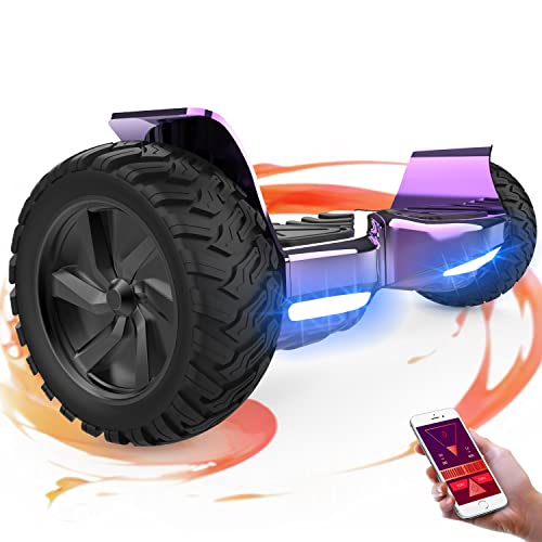 GeekMe Offroad 8.5 Zoll SUV Hoverboards mit APP, Bluetooth Lautsprecher, Doppelmotor, LED Lichter, All Terrain Hoverboards für Kinder und Erwachsene