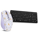 [Double connexion Bluetooth et USB 2,4 GHz] Le clavier et la souris disposent chacun de leur propre connexion sans fil Bluetooth et de leur propre récepteur USB-A 2,4 GHz pour une connexion stable rapide et sans latence