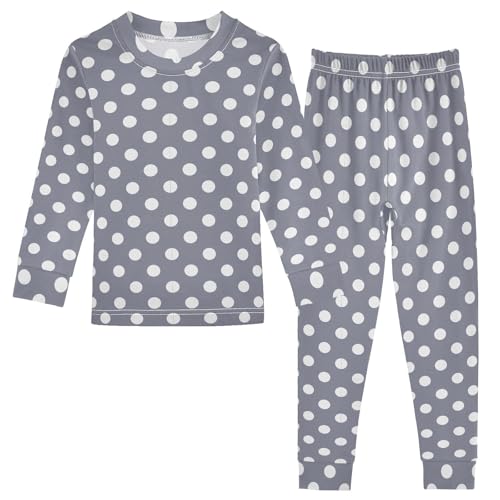Polka Dot Red Pajamas Sets Cute Long Sleeve Pants Set for Nightwears