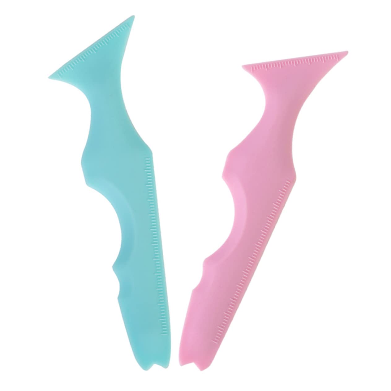 POPETPOP 10pezzi Stencil Per Eyeliner in Silicone Riutilizzabili Strumenti Multifunzionali Per Applicazione Eyeliner e Del Rossetto Per Principianti e Professionisti