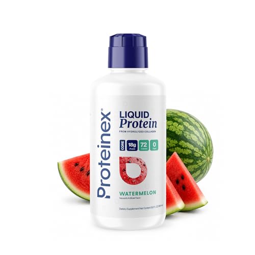 Proteinex Core Liquid Protein 18g, Collagen Peptides, Watermelon 30 Fl Oz