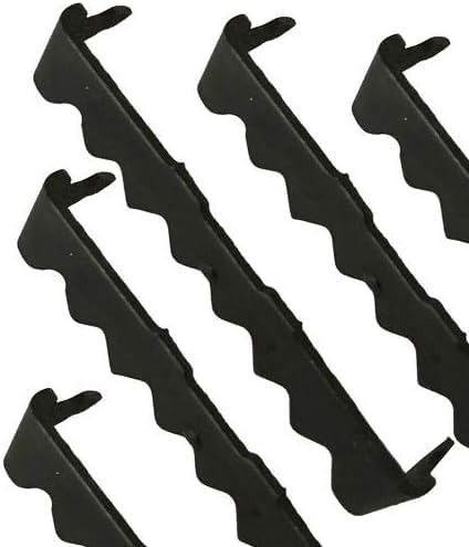 20-Pack - Pro Quality Large Steel 1-3/4" No Nail Sawtooth Picture Hangers - Black Oxide