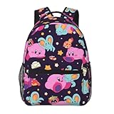 IFHSIGoe Mochila de viaje unisex con diseño de dibujos animados Kirby
