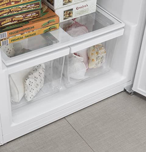 Exterior Ge - 21.3 Cu. Ft. Frost-Free Upright Freezer - White Fuf21Dlrww #TOP3