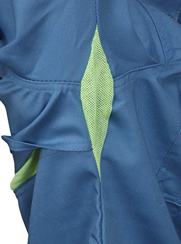 Image of MCR Safety Summit Breeze Flame Resistant FR Long Sleeve Shirt, 7-Ounce Cotton, Vents, Men's Work Shirt, Blue, X-Large Tall