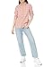 Amazon Essentials Women's Regular-Fit Long-Sleeve Lightweight Plaid Flannel Shirt, Peach Windowpane Plaid, X-Small