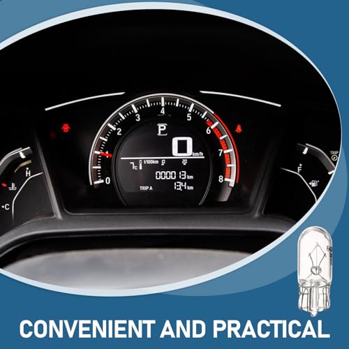 GLEAVI 10 Peças Lâmpadas De Painel De Instrumentos Lâmpadas Pequenas Luzes Do Painel Do Carro 12V 5W