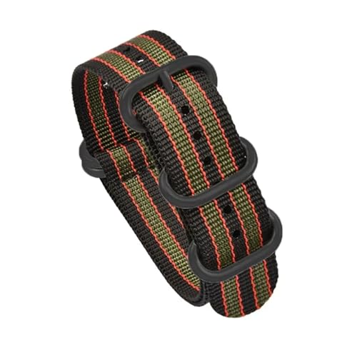 Bracelet de montre étanche en nylon 22mm 20mm boucle inox robuste