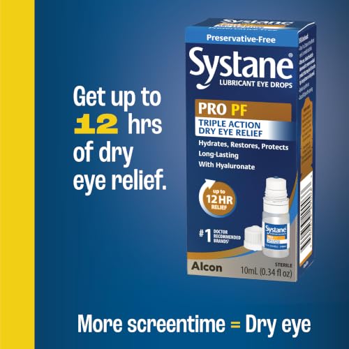 Image of Systane PRO Preservative Free Eye Drops, 12 Hour Dry Eye Relief, 0.33 Fl Oz