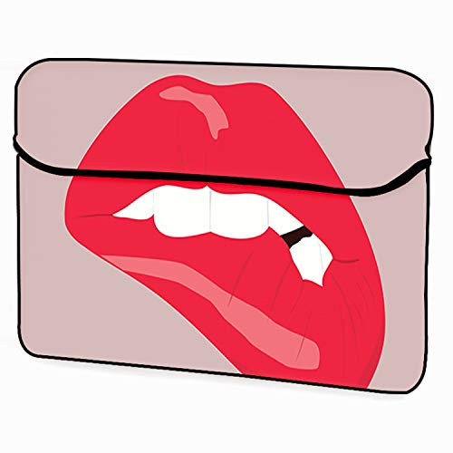 Image of Theskinmantra Red Lips Laptop Sleeve /Slip case /MacBook Sleeve for 13-13.3 inch Laptops.