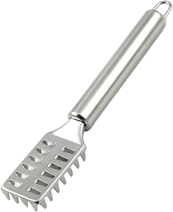 ABTER Stainless Steel Fish Scale Remover Scraper Tool for Fast Descaling and Skin Cleaning – Manual Fish Cleaning Shaver for Kitchen Use
