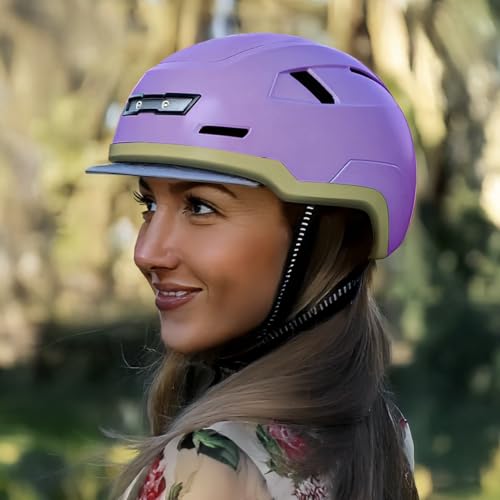 Image of XNITO Bike Helmet with LED Lights - Urban Bicycle Helmet for Adults, Men & Women - CPSC & NTA-8776 Dual Certified - Class 3 E-Bikes, Scooters, Onewheel, Commuter, Mountain