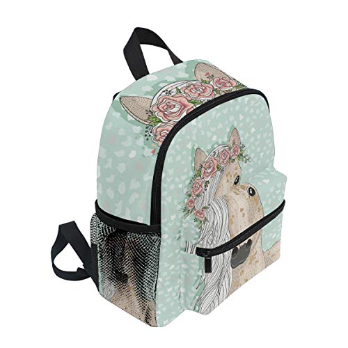 Cute Horse Flowers Fairytale Backpacks For Kids Girls Boys Unicorn Animals Preschool Toddler Bookbag With Chest Strap Heart Mini Elementary School Bags For Kindergarten 1St 2Nd 3Rd Grade #TOP1