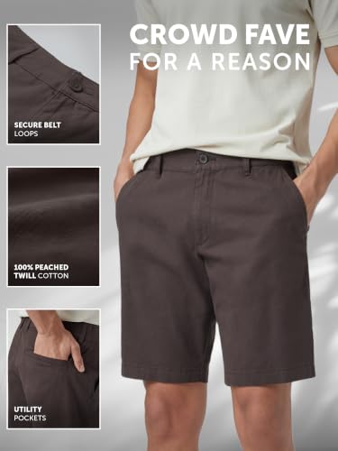 Image of XYXX Men's Element Chino Shorts | Solid Straight Fit | 100% Cotton with Dual Pockets & Plus Sizes