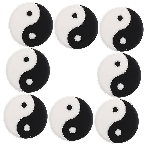 Toddmomy 8pcs Silicone Tennis Racket Dampeners Professional Shock Absorbers for Enhanced Comfort and Reduction Stylish Design Tennis Racket Supplies for Players