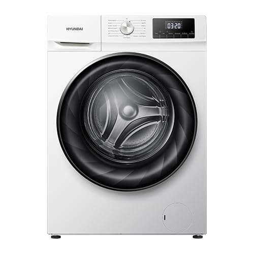 Hyundai Lavadora Secadora 9Kg Carga Frontal Blanco HLS9614ADW00. 1750W, 1400rpm, Motor Inverter, Programas, Función Stop&Go, Tambor Waterdrop, Clase de Eficiencia Energética D
