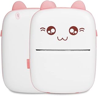 Impressora t¨¦rmica de bolso, apar¨ºncia bonita Excelente suporte para mini impressora fotogr¨¢fica para impressora fotogr¨¢fica de bolso DPI iOS (rosa)