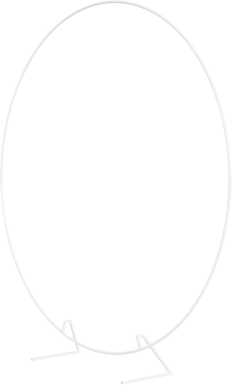 Fomcet 7.2FT Gold Wedding Arch Metal Round Backdrop Stand Circle Arch Frame for Wedding Ceremony Anniversary Birthday Party Graduation Photo Rust Resistant Stable Decoration 7.2FT White