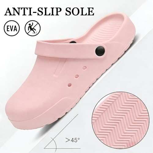 Image of Nihaoya Clogs for Men and Womens Garden Shoes Slip-on Outdoor Beach Slippers Comfort Slip Resistant Sandals Lightweight Breathable