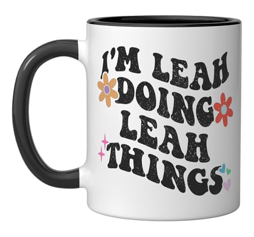 Taza de cerámica negra y blanca para el Día de la Madre miniatura 1